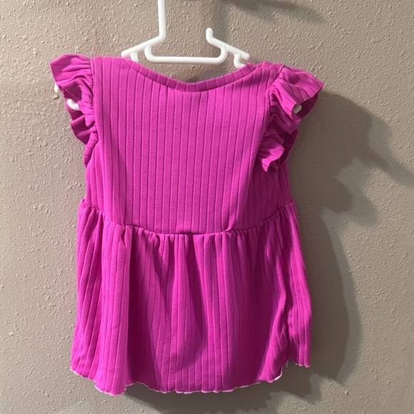 Pink Ruffled Kids Dress - Picture 2 of 3
